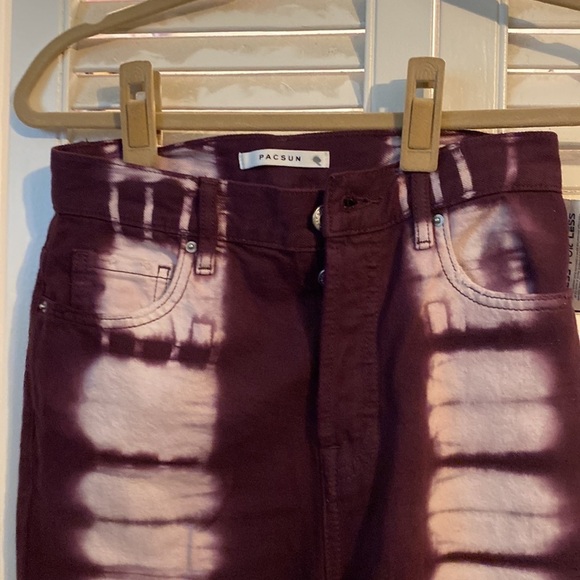 Pacsun raspberry Tie-dye jeans - Picture 2 of 11